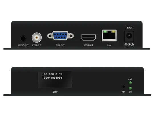 Decoder Hardware HEVC HDMI 4K con LCD