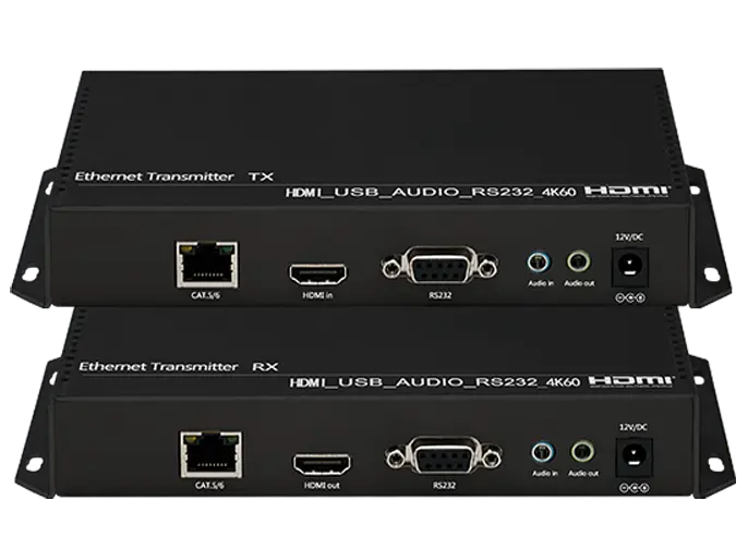 Extender 4K @ 60 HDMI USB2.0 su Cat5e/6