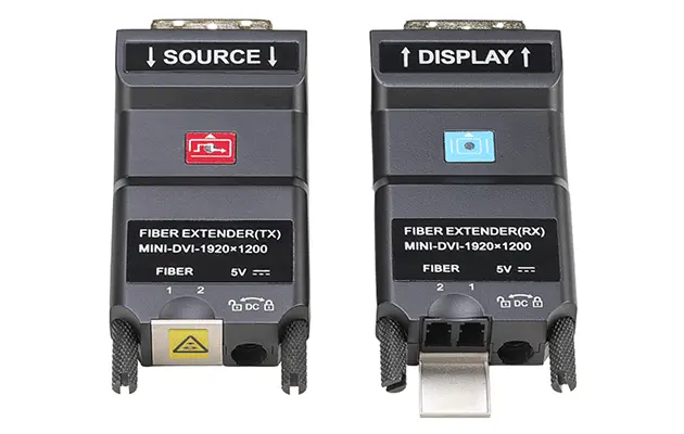 Mini DVI Extender in fibra ottica